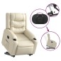 vidaXL Relaxsessel mit Aufstehhilfe Elektrisch Creme Kunstleder vidaXL Relaxsessel mit Aufstehhilfe Elektrisch Creme Kunstleder