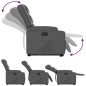vidaXL Relaxsessel mit Aufstehhilfe Elektrisch Grau Kunstleder vidaXL Relaxsessel mit Aufstehhilfe Elektrisch Grau Kunstleder