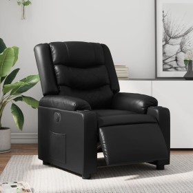 vidaXL Relaxsessel Elektrisch Schwarz Kunstleder