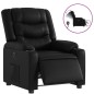 vidaXL Relaxsessel Elektrisch Schwarz Kunstleder