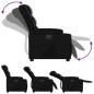 vidaXL Relaxsessel Elektrisch Schwarz Kunstleder