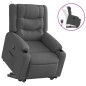vidaXL Relaxsessel mit Aufstehhilfe Dunkelgrau Stoff vidaXL Relaxsessel mit Aufstehhilfe Dunkelgrau Stoff