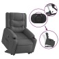 vidaXL Relaxsessel mit Aufstehhilfe Dunkelgrau Stoff vidaXL Relaxsessel mit Aufstehhilfe Dunkelgrau Stoff