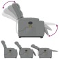 vidaXL Massagesessel mit Aufstehhilfe Hellgrau Stoff vidaXL Massagesessel mit Aufstehhilfe Hellgrau Stoff