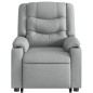 vidaXL Massagesessel mit Aufstehhilfe Hellgrau Stoff vidaXL Massagesessel mit Aufstehhilfe Hellgrau Stoff