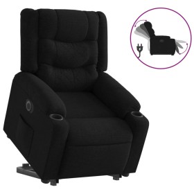 vidaXL Relaxsessel mit Aufstehhilfe Elektrisch Schwarz Stoff