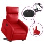 vidaXL Relaxsessel mit Aufstehhilfe Rot Kunstleder vidaXL Relaxsessel mit Aufstehhilfe Rot Kunstleder