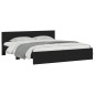 vidaXL Bettgestell mit Kopfteil Schwarz 180x200 cm vidaXL Bettgestell mit Kopfteil Schwarz 180x200 cm