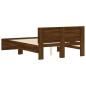 vidaXL Bettgestell mit Kopfteil Braun Eiche-Optik 120x200 cm vidaXL Bettgestell mit Kopfteil Braun Eiche-Optik 120x200 cm