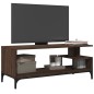 vidaXL TV-Schrank Braun Eichen-Optik 102x40x41 cm Holzwerkstoff Stahl vidaXL TV-Schrank Braun Eichen-Optik 102x40x41 cm Holzwerkstoff Stahl