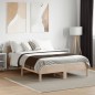 vidaXL Massivholzbett mit Kopfteil 140x190 cm Kiefer vidaXL Massivholzbett mit Kopfteil 140x190 cm Kiefer