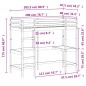 vidaXL Hochbett mit Schreibtisch Weiß 80x200 cm Massivholz Kiefer vidaXL Hochbett mit Schreibtisch Weiß 80x200 cm Massivholz Kiefer