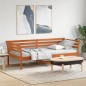 vidaXL Tagesbett Wachsbraun 80x200 cm Massivholz Kiefer vidaXL Tagesbett Wachsbraun 80x200 cm Massivholz Kiefer