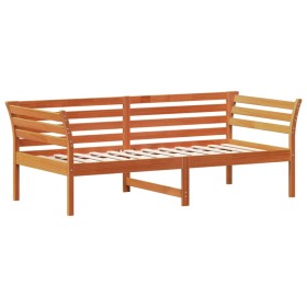 vidaXL Tagesbett Wachsbraun 90x190 cm Massivholz Kiefer