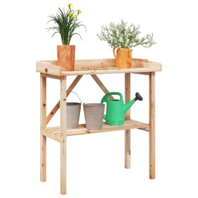 vidaXL Pflanztisch mit Ablage 78x38x82,5 cm Massivholz Tanne