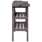 vidaXL Pflanztisch mit Ablagen Grau 78x38x82,5 cm Massivholz Tanne vidaXL Pflanztisch mit Ablagen Grau 78x38x82,5 cm Massivholz Tanne
