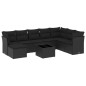 vidaXL 9-tlg. Garten-Sofagarnitur mit Kissen Schwarz Poly Rattan vidaXL 9-tlg. Garten-Sofagarnitur mit Kissen Schwarz Poly Rattan
