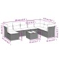 vidaXL 9-tlg. Garten-Sofagarnitur mit Kissen Schwarz Poly Rattan vidaXL 9-tlg. Garten-Sofagarnitur mit Kissen Schwarz Poly Rattan