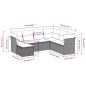 vidaXL 7-tlg. Garten-Sofagarnitur mit Kissen Schwarz Poly Rattan vidaXL 7-tlg. Garten-Sofagarnitur mit Kissen Schwarz Poly Rattan