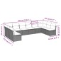 vidaXL 10-tlg. Garten-Sofagarnitur mit Kissen Beige Poly Rattan vidaXL 10-tlg. Garten-Sofagarnitur mit Kissen Beige Poly Rattan