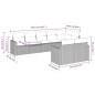 vidaXL 8-tlg. Garten-Sofagarnitur mit Kissen Grau Poly Rattan vidaXL 8-tlg. Garten-Sofagarnitur mit Kissen Grau Poly Rattan