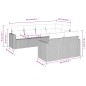 vidaXL 7-tlg. Garten-Sofagarnitur mit Kissen Schwarz Poly Rattan vidaXL 7-tlg. Garten-Sofagarnitur mit Kissen Schwarz Poly Rattan
