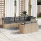 vidaXL 9-tlg. Garten-Sofagarnitur mit Kissen Beige Poly Rattan vidaXL 9-tlg. Garten-Sofagarnitur mit Kissen Beige Poly Rattan