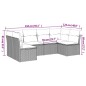 vidaXL 6-tlg. Garten-Sofagarnitur mit Kissen Schwarz Poly Rattan vidaXL 6-tlg. Garten-Sofagarnitur mit Kissen Schwarz Poly Rattan