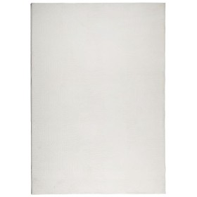 vidaXL Teppich IZA Kurzflor Skandinavischer Look Creme 160x230 cm