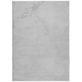 vidaXL Teppich IZA Kurzflor Skandinavischer Look Grau 240x340 cm