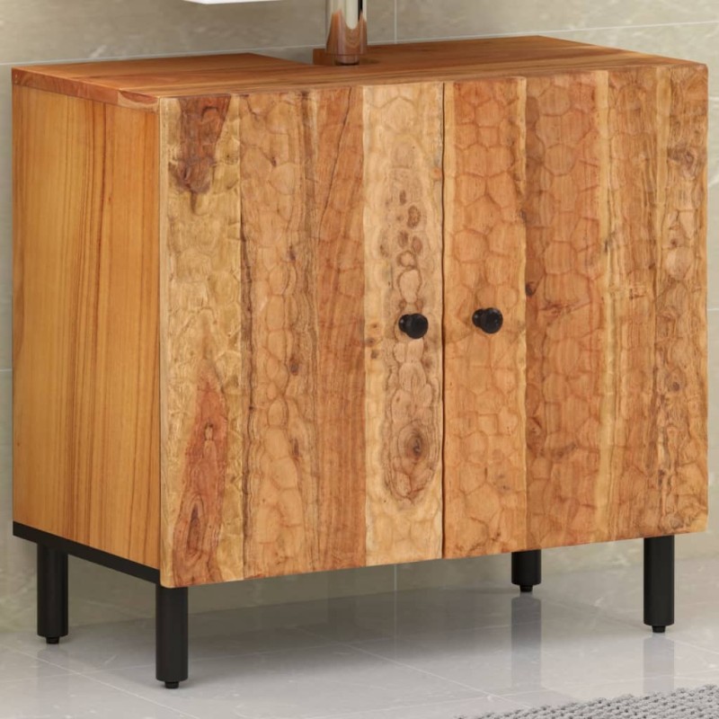 vidaXL Waschbeckenunterschrank 62x33x58 cm Massivholz Akazie vidaXL Waschbeckenunterschrank 62x33x58 cm Massivholz Akazie