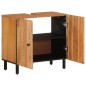 vidaXL Waschbeckenunterschrank 62x33x58 cm Massivholz Akazie vidaXL Waschbeckenunterschrank 62x33x58 cm Massivholz Akazie