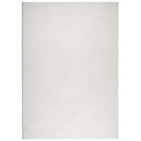 vidaXL Teppich IZA Kurzflor Skandinavischer Look Creme 120x170 cm