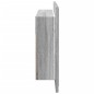 vidaXL LED-Spiegelschrank Grau Sonoma 80x12x45 cm Acryl vidaXL LED-Spiegelschrank Grau Sonoma 80x12x45 cm Acryl