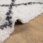 vidaXL Shaggy-Teppich PAMPLONA Hochflor Modern Creme Schwarz 240x340cm vidaXL Shaggy-Teppich PAMPLONA Hochflor Modern Creme Schwarz 240x340cm
