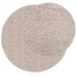 vidaXL Shaggy-Teppich PAMPLONA Hochflor Modern Beige Ø 100 cm vidaXL Shaggy-Teppich PAMPLONA Hochflor Modern Beige Ø 100 cm