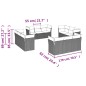 vidaXL 12-tlg. Garten-Sofagarnitur mit Kissen Schwarz Poly Rattan vidaXL 12-tlg. Garten-Sofagarnitur mit Kissen Schwarz Poly Rattan