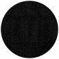 vidaXL Shaggy-Teppich PAMPLONA Hochflor Modern Schwarz Ø 100 cm vidaXL Shaggy-Teppich PAMPLONA Hochflor Modern Schwarz Ø 100 cm