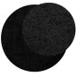 vidaXL Shaggy-Teppich PAMPLONA Hochflor Modern Schwarz Ø 100 cm vidaXL Shaggy-Teppich PAMPLONA Hochflor Modern Schwarz Ø 100 cm