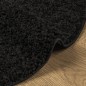 vidaXL Shaggy-Teppich PAMPLONA Hochflor Modern Schwarz Ø 100 cm vidaXL Shaggy-Teppich PAMPLONA Hochflor Modern Schwarz Ø 100 cm