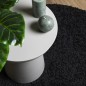 vidaXL Shaggy-Teppich PAMPLONA Hochflor Modern Schwarz Ø 100 cm vidaXL Shaggy-Teppich PAMPLONA Hochflor Modern Schwarz Ø 100 cm