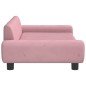 vidaXL Kindersofa Rosa 100x54x33 cm Samt