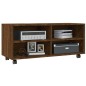 vidaXL TV-Schrank mit Rollen Braun Eiche 90x35x35 cm Holzwerkstoff vidaXL TV-Schrank mit Rollen Braun Eiche 90x35x35 cm Holzwerkstoff