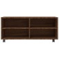 vidaXL TV-Schrank mit Rollen Braun Eiche 90x35x35 cm Holzwerkstoff vidaXL TV-Schrank mit Rollen Braun Eiche 90x35x35 cm Holzwerkstoff