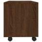 vidaXL TV-Schrank mit Rollen Braun Eiche 90x35x35 cm Holzwerkstoff vidaXL TV-Schrank mit Rollen Braun Eiche 90x35x35 cm Holzwerkstoff