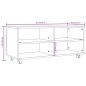 vidaXL TV-Schrank mit Rollen Braun Eiche 90x35x35 cm Holzwerkstoff vidaXL TV-Schrank mit Rollen Braun Eiche 90x35x35 cm Holzwerkstoff