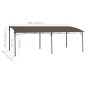 vidaXL Garten-Sonnenschutz 6x3x2,55 m Taupe vidaXL Garten-Sonnenschutz 6x3x2,55 m Taupe