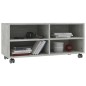 vidaXL TV-Schrank mit Rollen Betongrau 90x35x35 cm Holzwerkstoff vidaXL TV-Schrank mit Rollen Betongrau 90x35x35 cm Holzwerkstoff