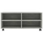vidaXL TV-Schrank mit Rollen Betongrau 90x35x35 cm Holzwerkstoff vidaXL TV-Schrank mit Rollen Betongrau 90x35x35 cm Holzwerkstoff