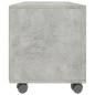 vidaXL TV-Schrank mit Rollen Betongrau 90x35x35 cm Holzwerkstoff vidaXL TV-Schrank mit Rollen Betongrau 90x35x35 cm Holzwerkstoff